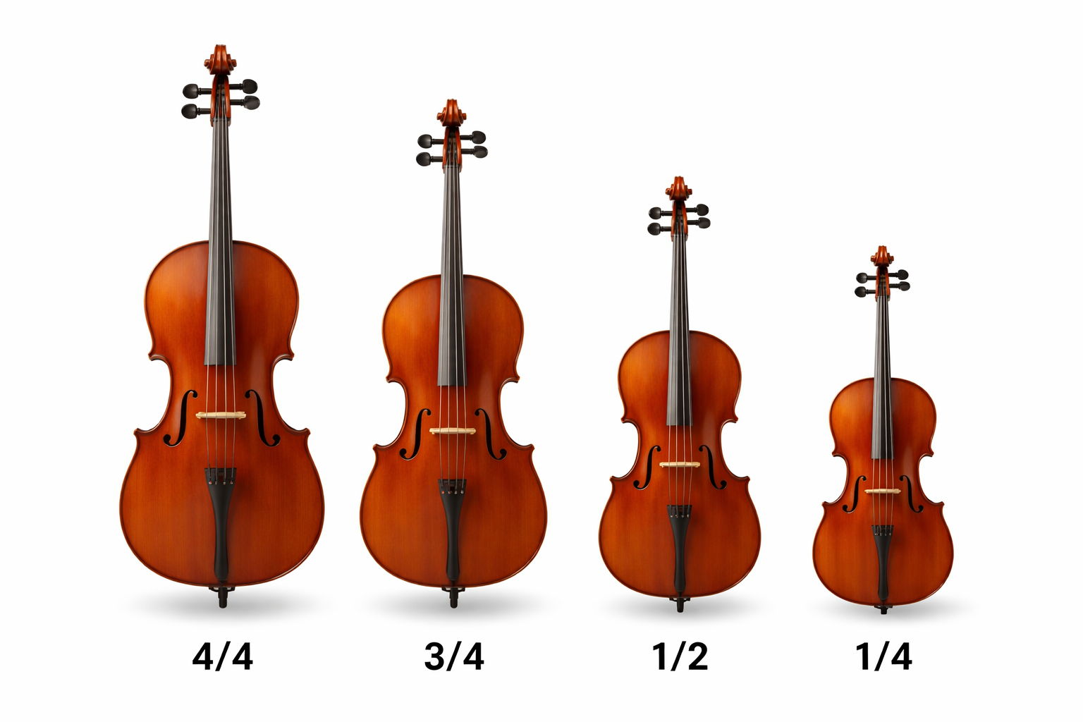 Velikosti violoncell